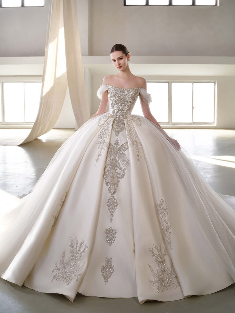 modern affordable wedding dress Sydney showroom