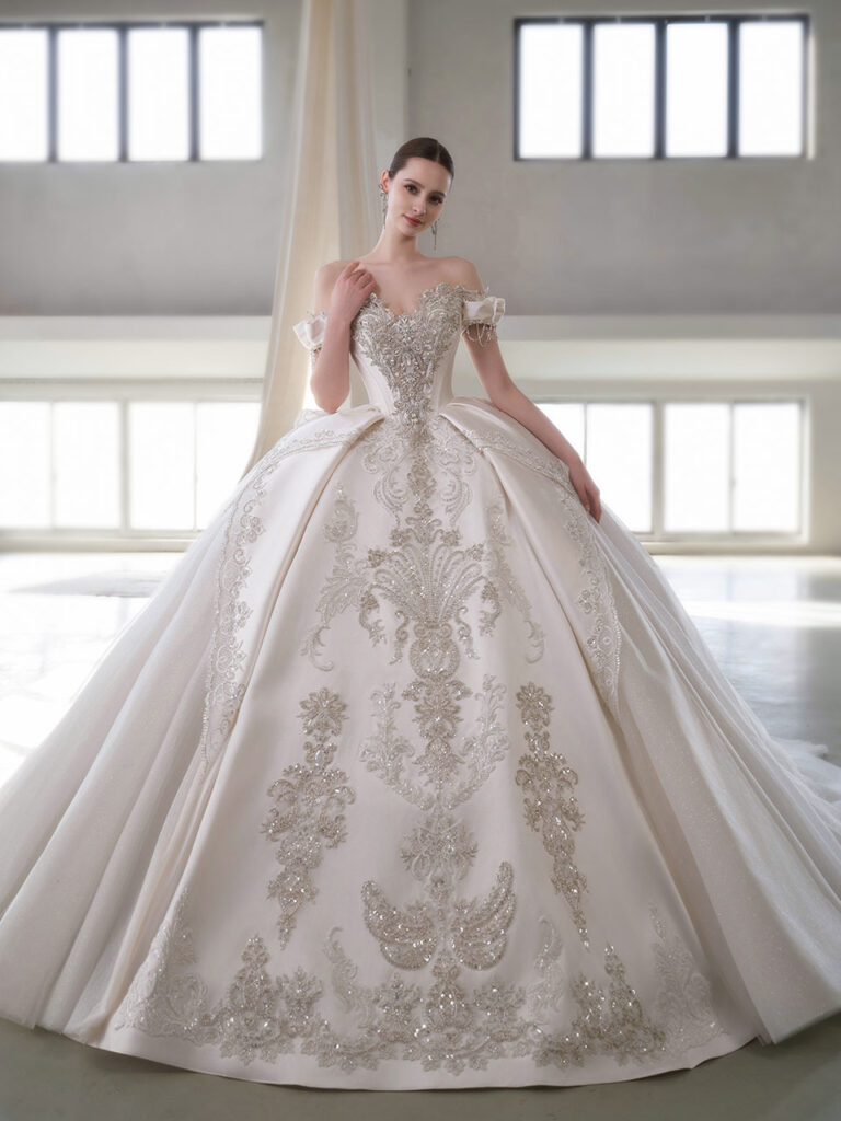 lace bridal dress Sydney with long sleeves